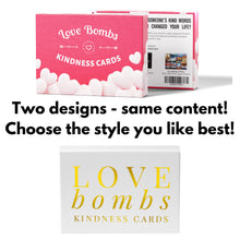 Load image into Gallery viewer, Love Bombs Kindness Cards (Red Version) Sincere Appreciation, Compliment & Encouragement Cards