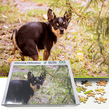 Load image into Gallery viewer, Prank Puzzle Surprise Pooping Chihuahua 500 Piece Puzzle. Prank Gift Pooping Dogs Puzzle, Gag Gifts for Adults & Teens. Pooping Puppy Funny Puzzles Chihuahua Gifts