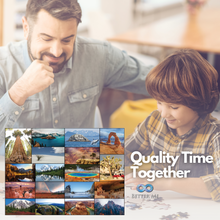 Load image into Gallery viewer, Our National Parks Jigsaw Puzzle - 500 Piece USA National Park Puzzle for Adults, Collage - Yellowstone, Zion, Arches, Acadia, Crater Lake, etc.