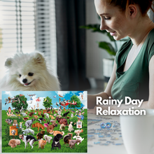 Load image into Gallery viewer, Pooping Puppies Park Party 1000 Piece Puzzle for Adults, 1000 Piece Dog Puzzles for Adults - Funny Gift Dog Poop Gag Jigsaw Puzzles for Dog Lovers &amp; Puppy Owners Prank
