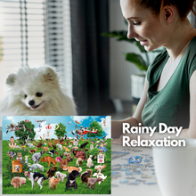 Load image into Gallery viewer, Pooping Puppies Park Party 1000 Piece Puzzle for Adults, 1000 Piece Dog Puzzles for Adults - Funny Gift Dog Poop Gag Jigsaw Puzzles for Dog Lovers & Puppy Owners Prank