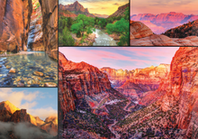 Load image into Gallery viewer, Zion National Park 1000 Piece Puzzle - USA National Park Puzzle Includes Zion Park, Mount Zion, Zion Canyon and More - Great National Park Gifts