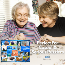 Load image into Gallery viewer, Wildlife Of Our National Parks 500-Piece Puzzle - USA National Parks Jigsaw Puzzle, Animals from Acadia, Yellowstone, Zion, Arches, Crater Lake, Mount Rainier, Great National Park Gift (500 Pieces)