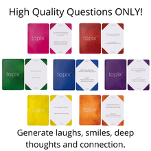 Load image into Gallery viewer, TOPIX Conversation Cards - 424 Thought-Provoking Conversation Starters
