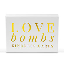 Load image into Gallery viewer, Love Bombs Kindness Cards, Sincere Appreciation, Compliment & Encouragement Cards. Gratitude Gifts for Couples, Families & Friends