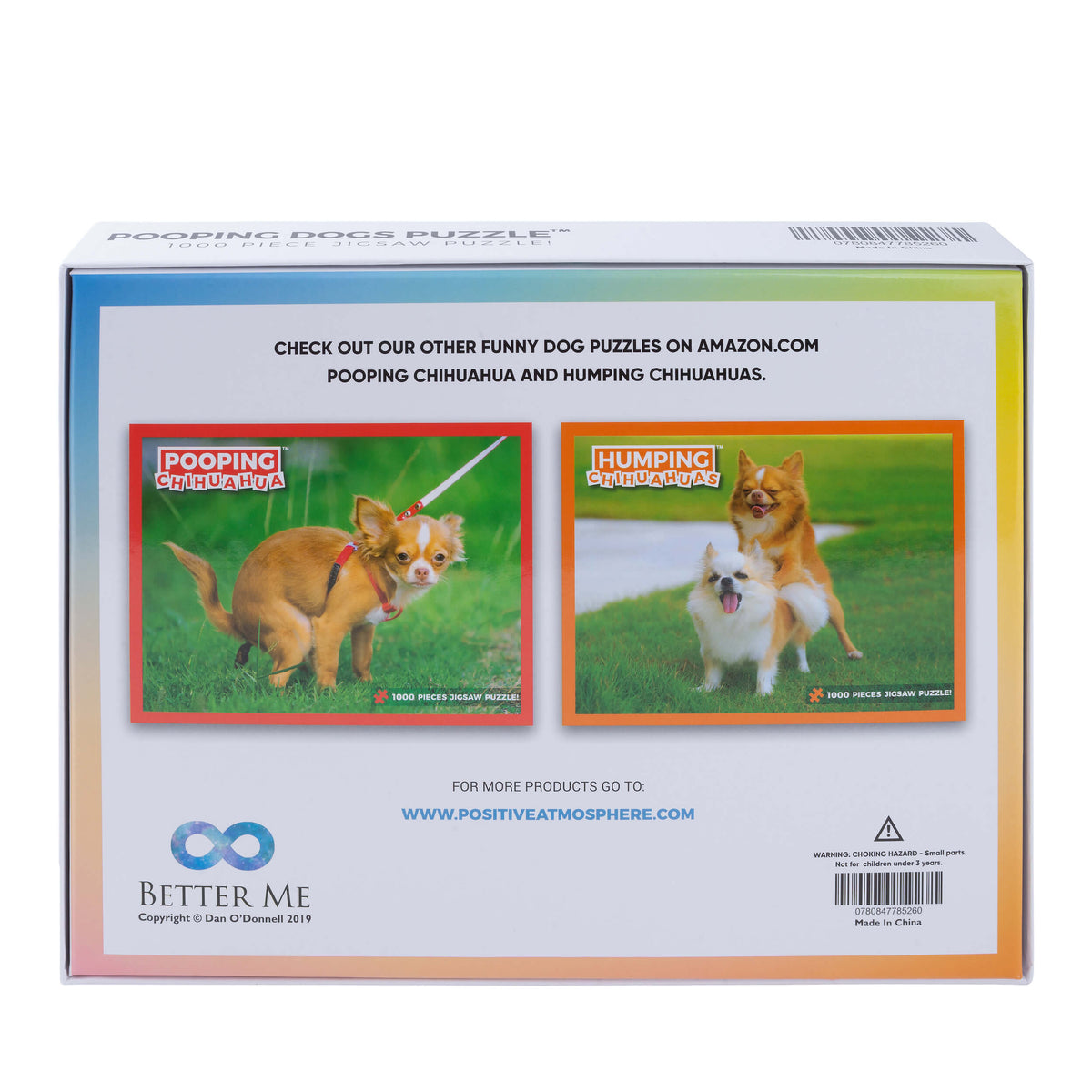 Pooping Dogs & Pooping Chihuahua 1000 Piece Jigsaw Puzzles Bundle, Pranks  for Adults Funny Puzzle for Dog Lovers & Owners