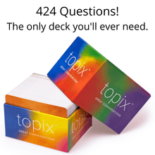 Load image into Gallery viewer, TOPIX Conversation Cards - 424 Thought-Provoking Conversation Starters
