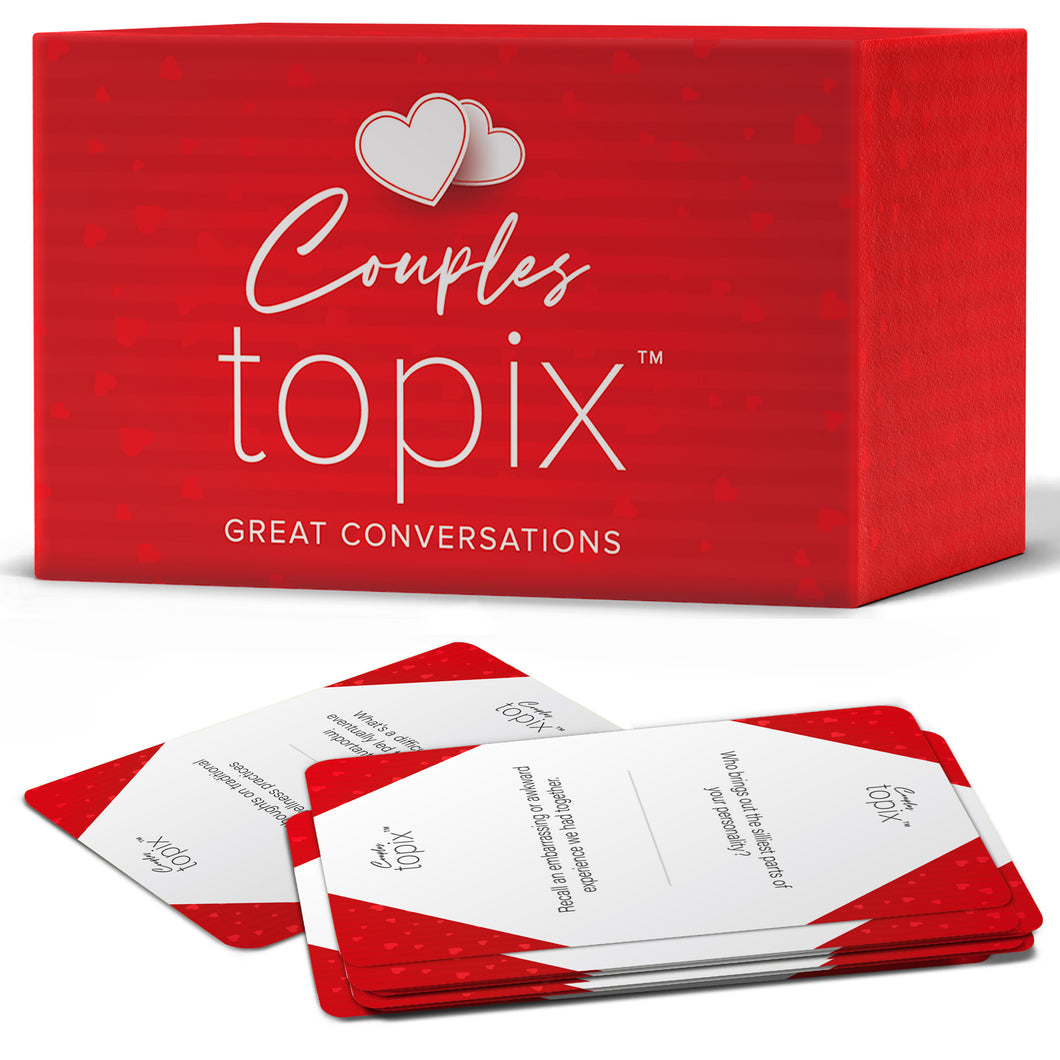 Couples Topix - 612 Conversation Starters for Couples, Easily Create Quality Time with These Conversation Starter Cards, Fun Date Night Ideas, Relationship Gifts