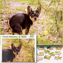 Load image into Gallery viewer, Prank Puzzle - Cheeky Chihuahua 500 Piece Puzzle. Prank Gift Pooping Dogs Puzzle
