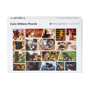 Cute Kittens Jigsaw Puzzle - Great Cat Gifts for Cat Lovers, Family Puzzle - 500 Piece Puzzle