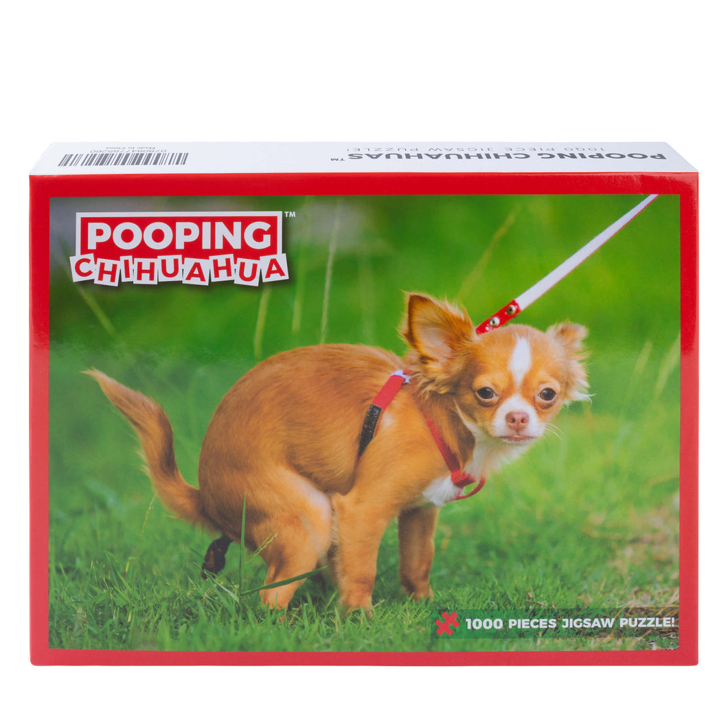 Pooping Chihuahua Puzzle – Funny Prank Gag Gift for Dog Lovers and Owners – 1000 Piece Jigsaw Puzzle